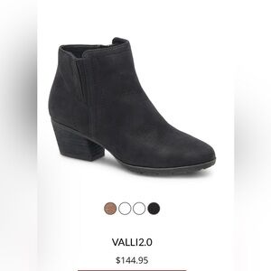 Black booties waterproof- low heel-  size 7.5